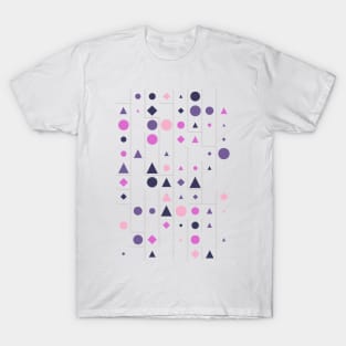 Colourful Geometric Animated Pattern T-Shirt